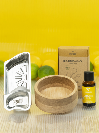 LEMONEASY PLUS MIT BIO-ZITRONENÖL & EICHENHOLZ SCHALE