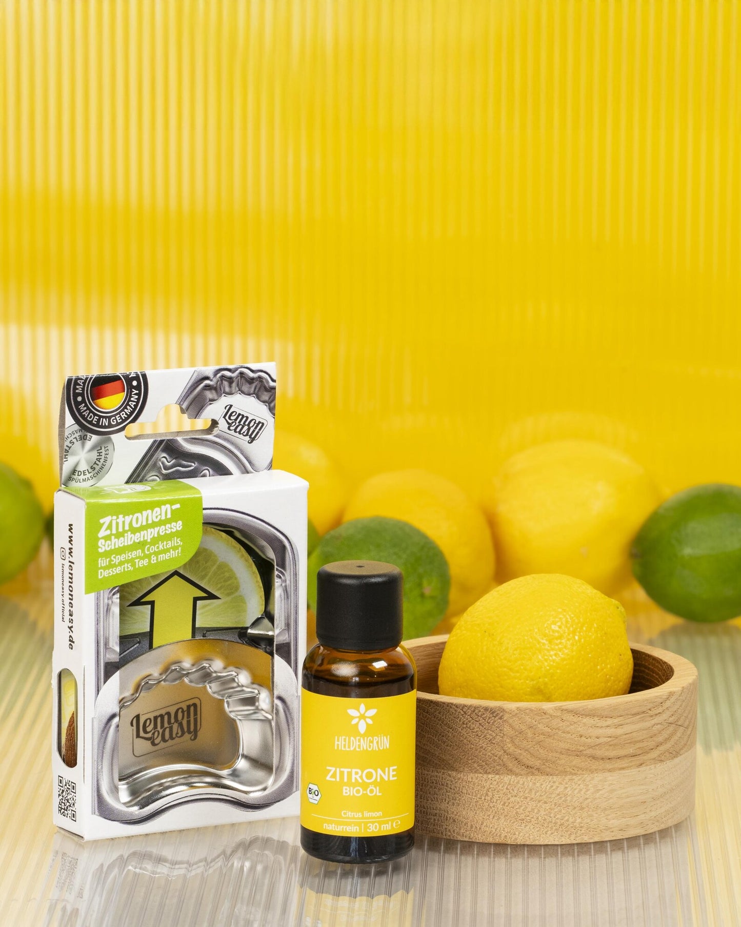 LEMONEASY MIT BIO-ZITRONENÖL & EICHENHOLZ SCHALE